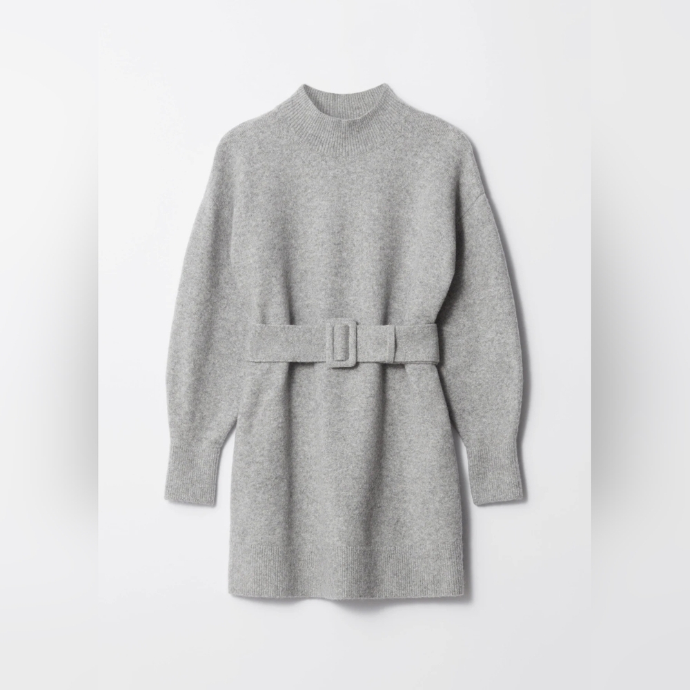 Belted Mini Knit Dress